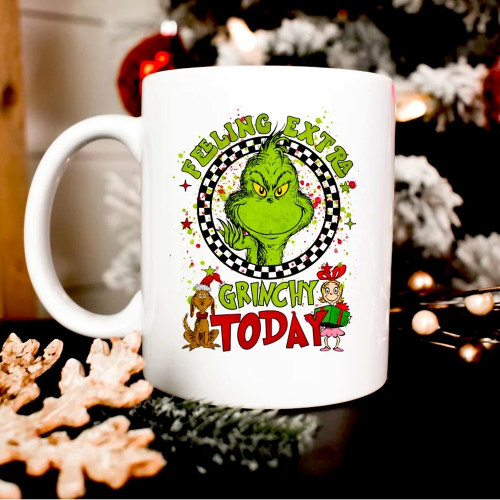 Grinch coffee mug